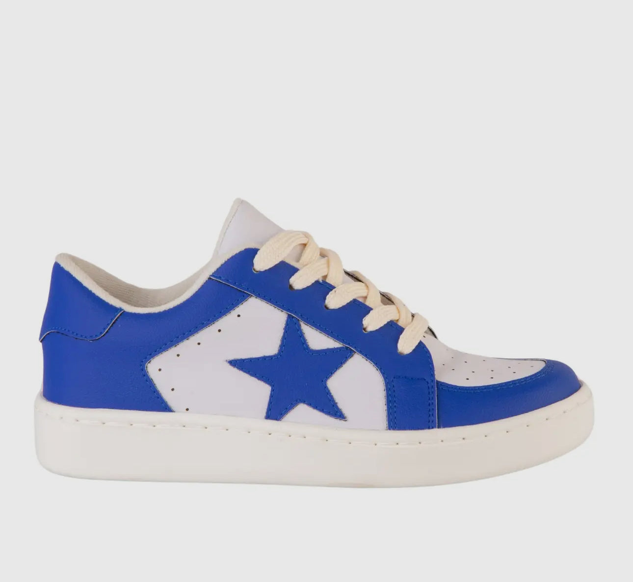 Blue & White Star Sneakers Tennis Shoes