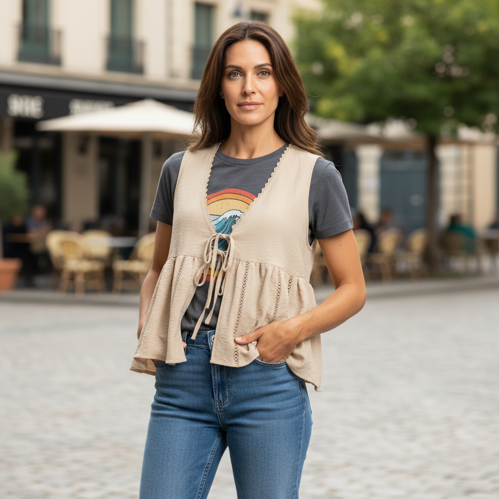 Desert Dune Peplum Tank