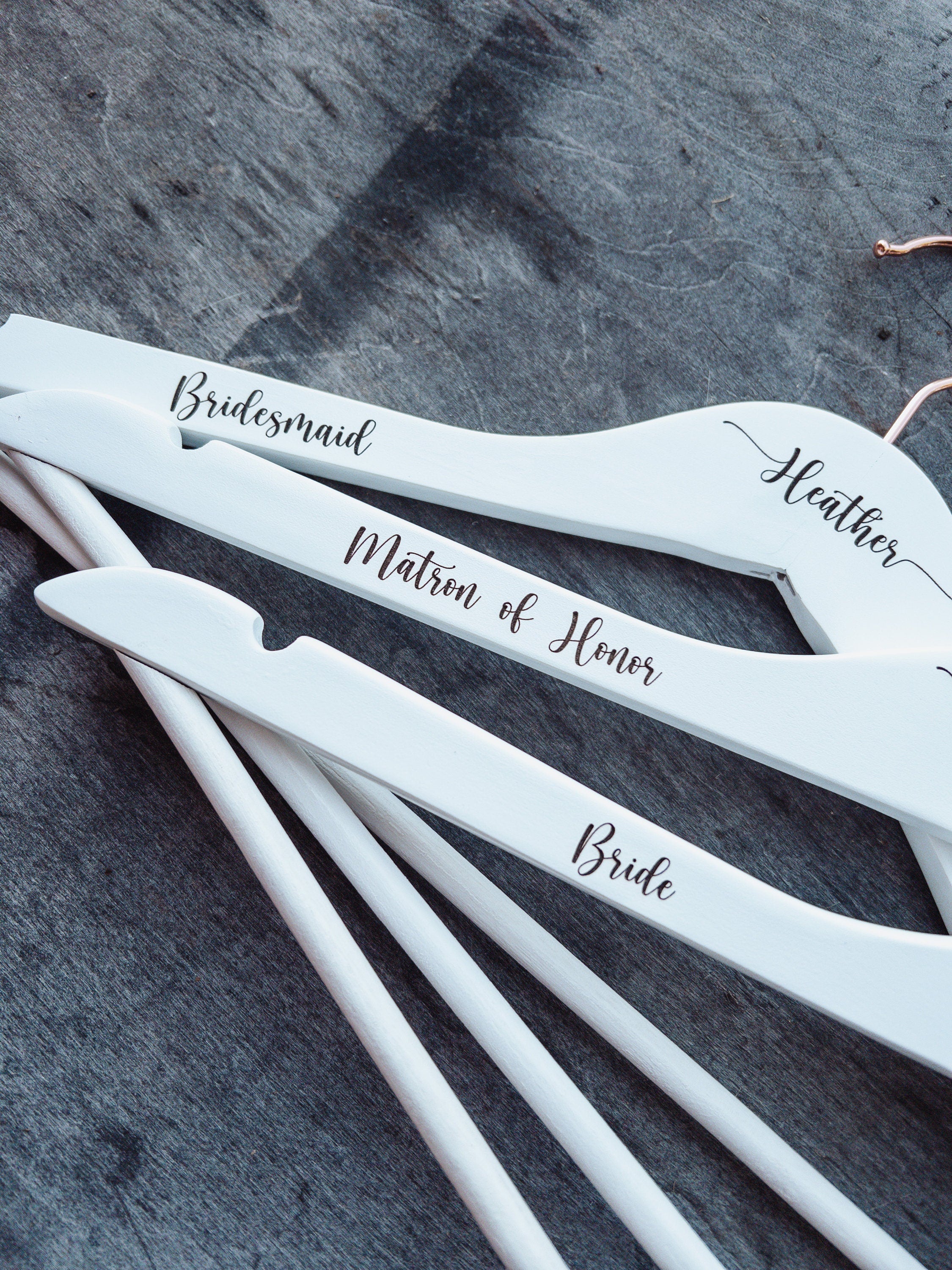 Custom Bridal Hanger, Wedding Gift, Bridesmaid Gifts, Maid of Honor, Wood Engraved Hanger, Flower Girl, Name Hanger