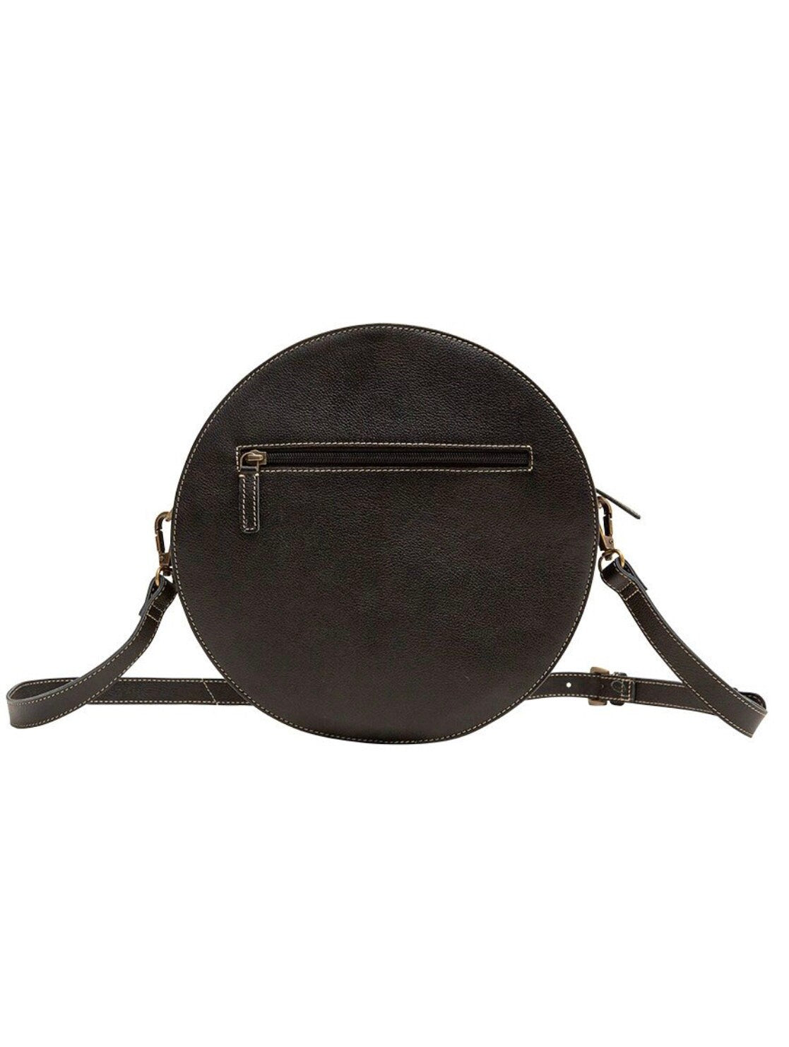 Custom Branded Cowhide tooled Leather Western Sunflower Round Crossbody Purse Initials Monogram Farm or Cow Brand