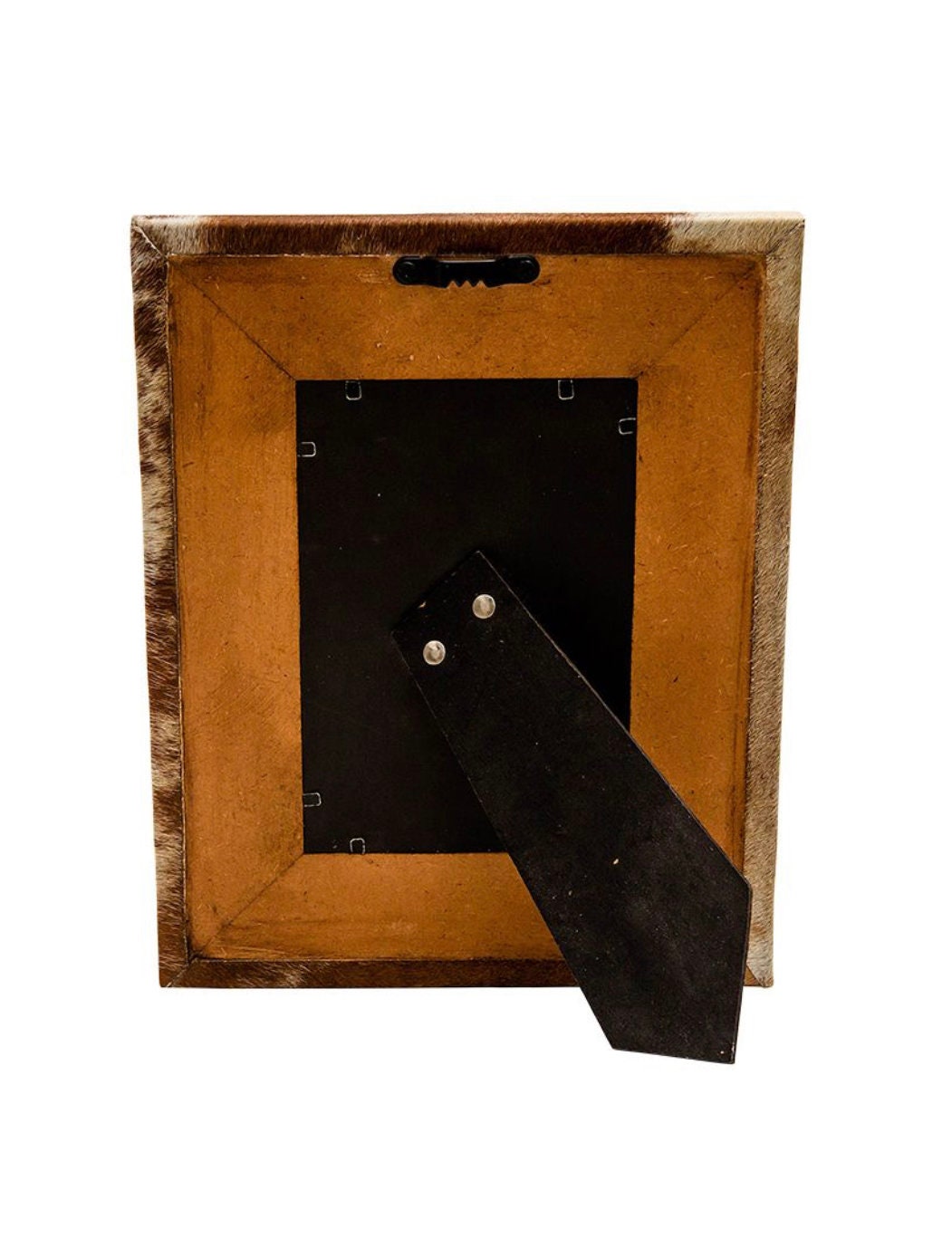 Custom Cowhide Photo Frame Farm Brand Wedding or Christmas Gift