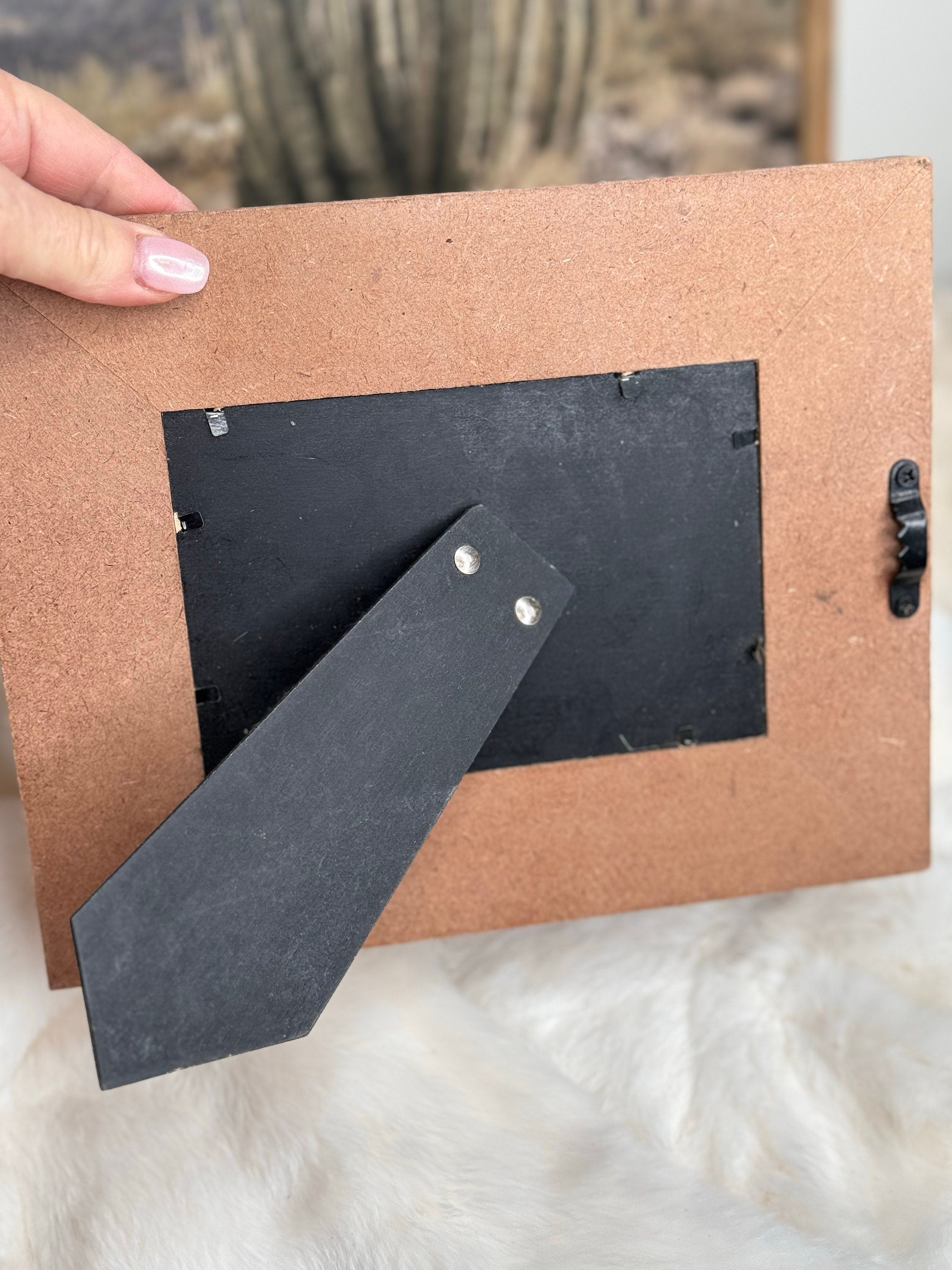 Black Tooled Leather Photo Frame Western Cowgirl Cowboy Wedding, Christmas, Graduation Gift Bridal Shower New Baby Mothers Fathers Day