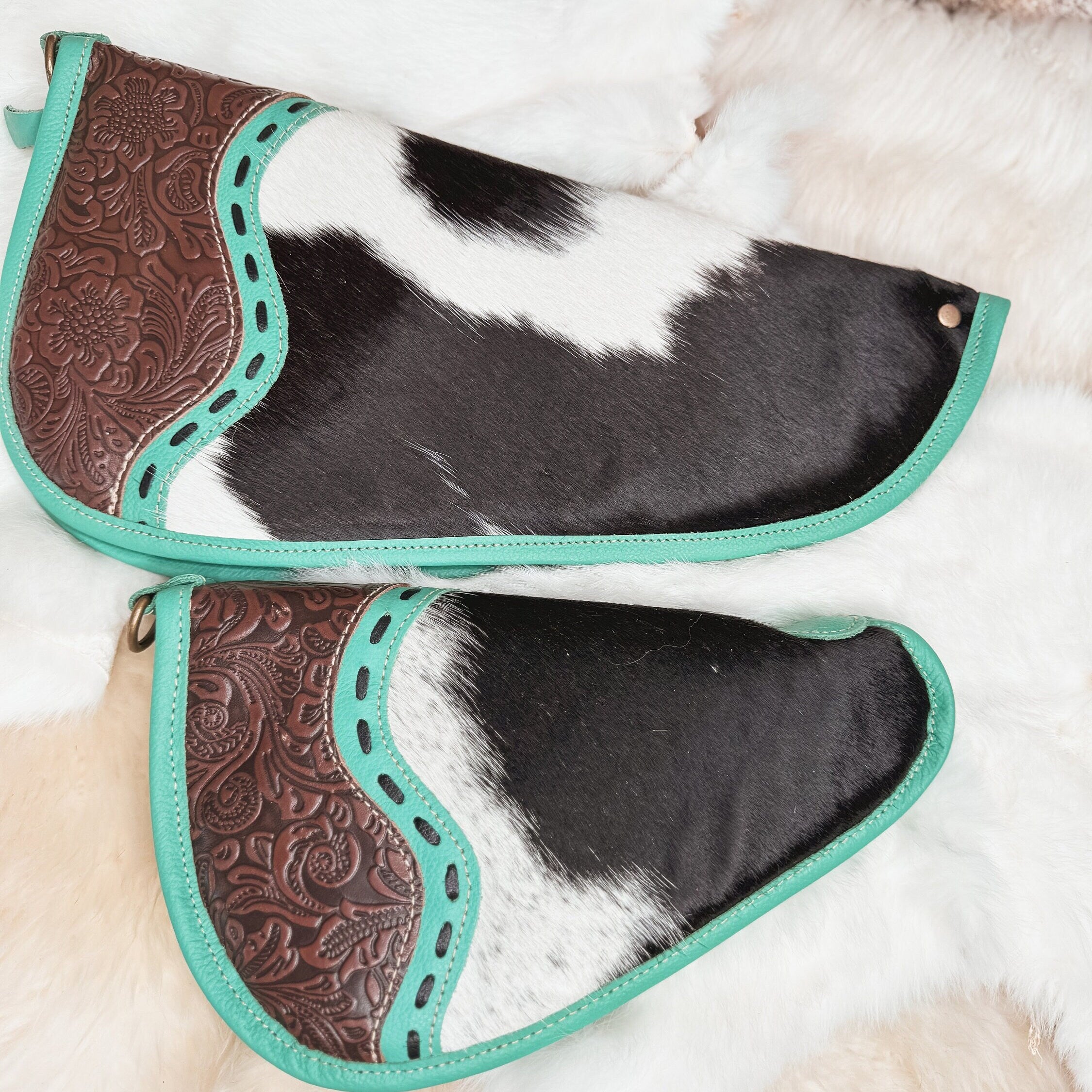 Custom Branded Cowhide Western Gun Pistol Case 11 inch or 15 inch Farm Brand Cow Brand Initials Personalized Gift Mens Ladies Gift Hunter