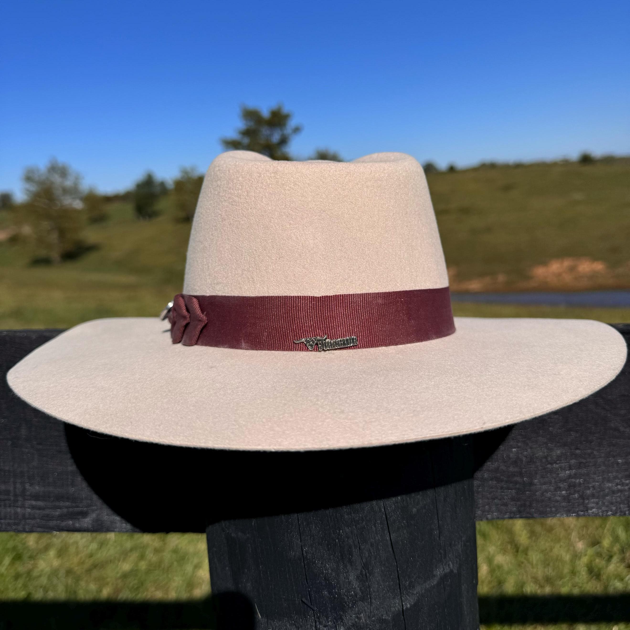 Western Fedora Style Flat Brim Buckskin Felt Hat Little Cowgirl Hat Hat Blank Childrens Hat