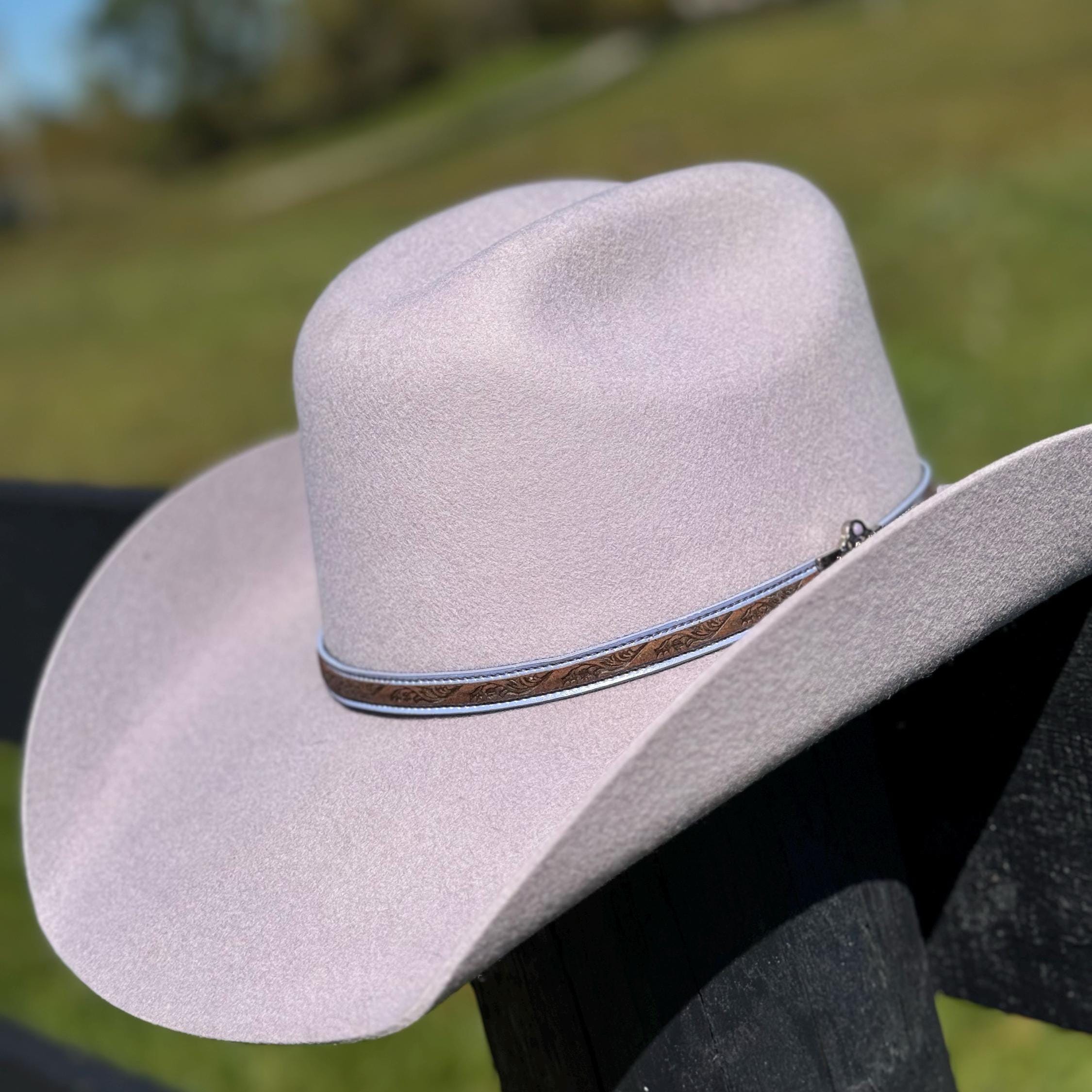 Western Cattleman style Wool Hat in Purple Lavender Cowboy Hat Cowgirl Hat