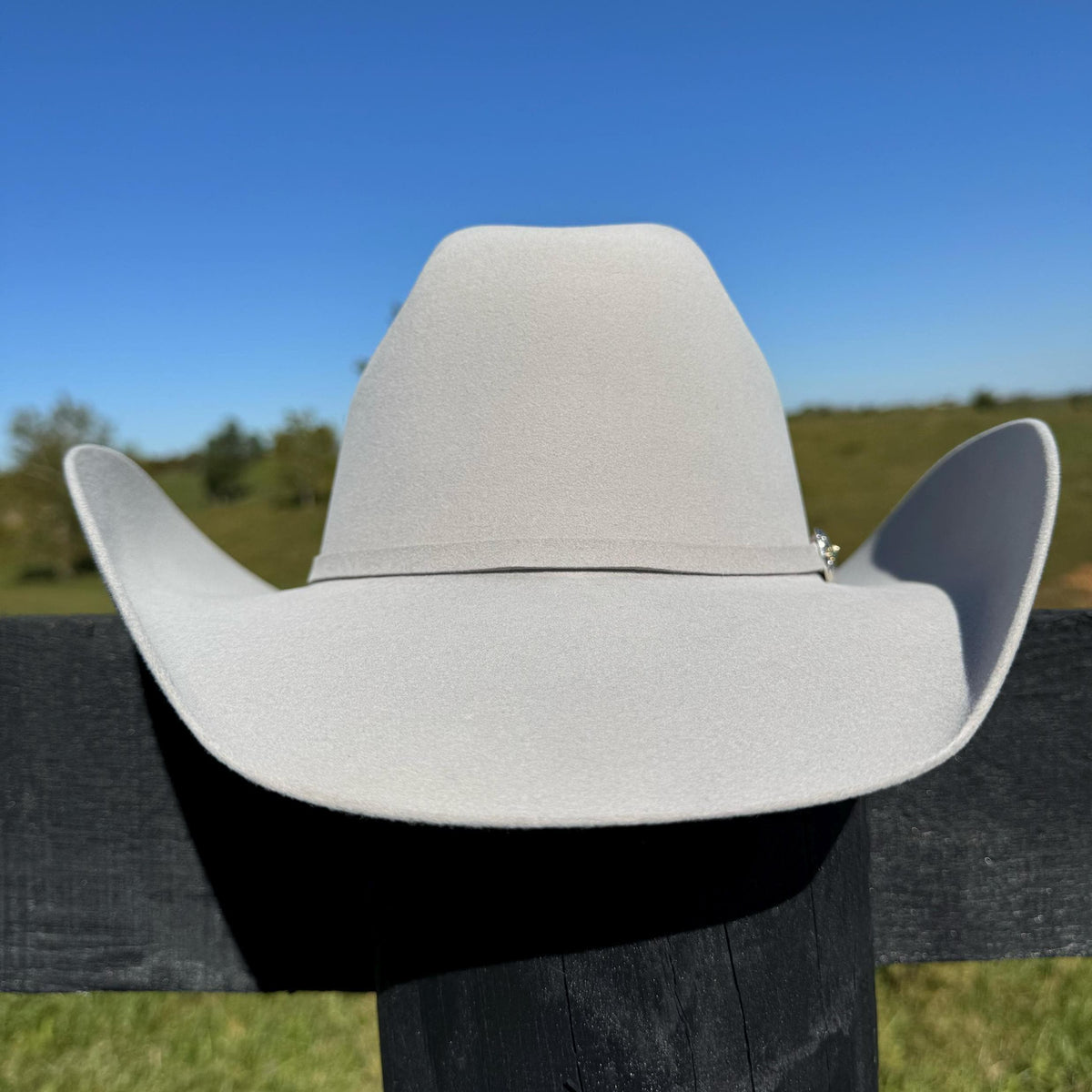 Western Cattleman style Fur Hat in Silverbelly Cowboy Hat Cowgirl Hat White Hat Ivory Hat Gray Hat