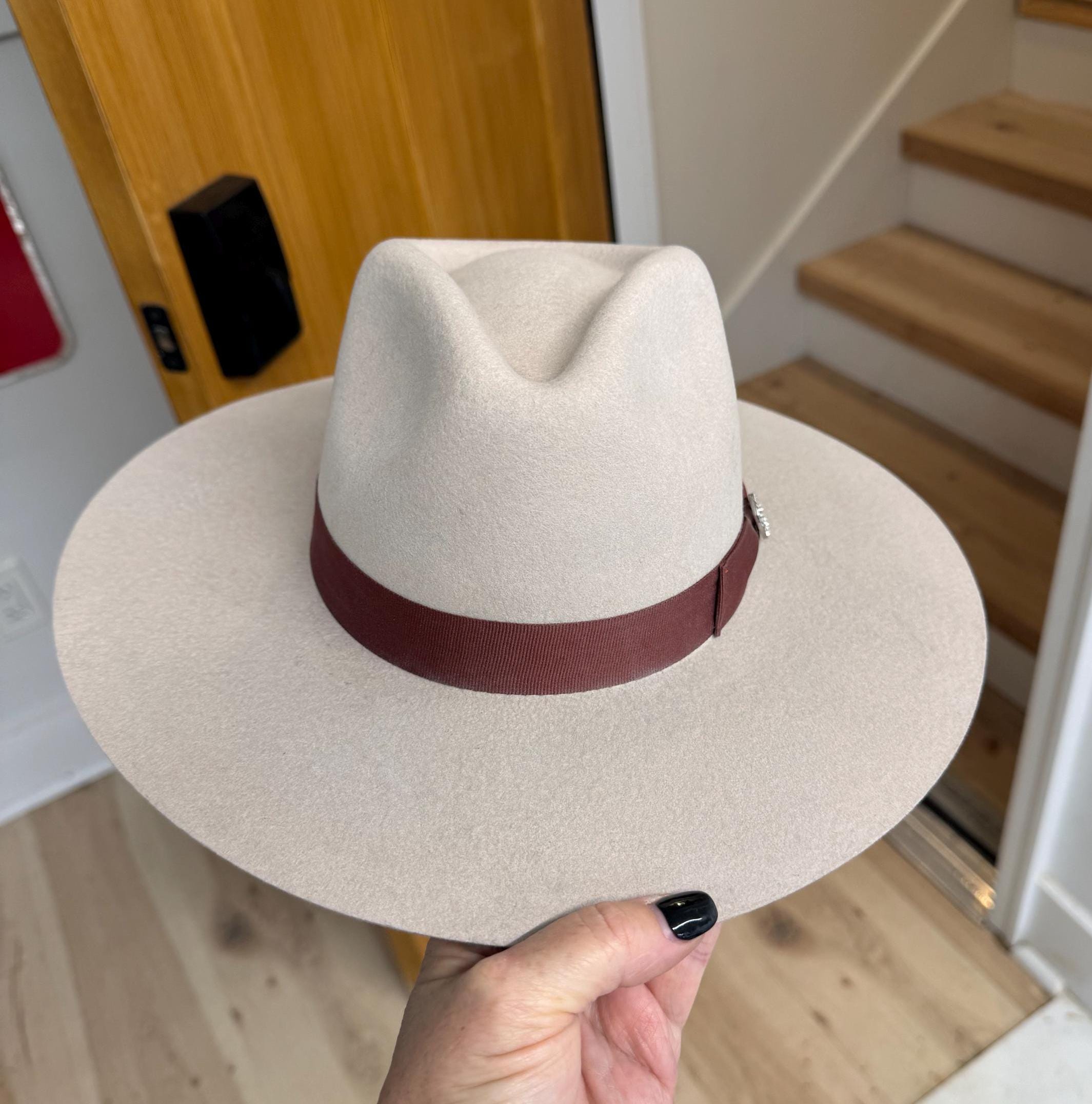 Customizable Youth Fedora Hat for Kids Childrens Cowboy Hat Cowgirl Hat Pink Cowgirl Hat Little girls Fire Branded Hat We add your Initials