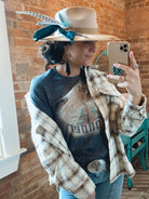 Turquoise Cowgirl custom Charlie 1 Horse Boho Western Hat