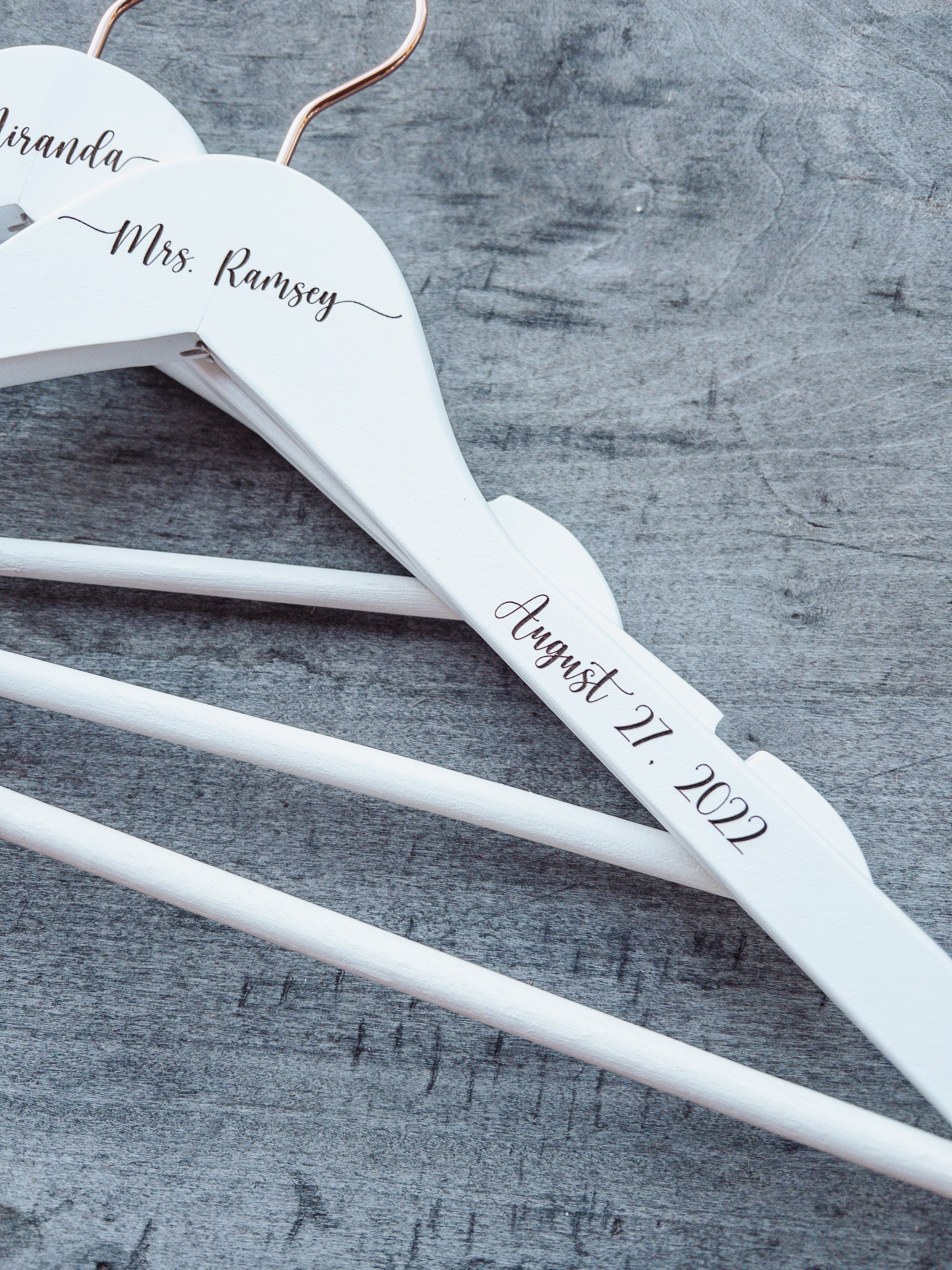 Custom Bridal Hanger, Wedding Gift, Bridesmaid Gifts, Maid of Honor, Wood Engraved Hanger, Flower Girl, Name Hanger