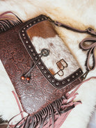 Custom Branded Concealed Carry Cowhide Crossbody Purse