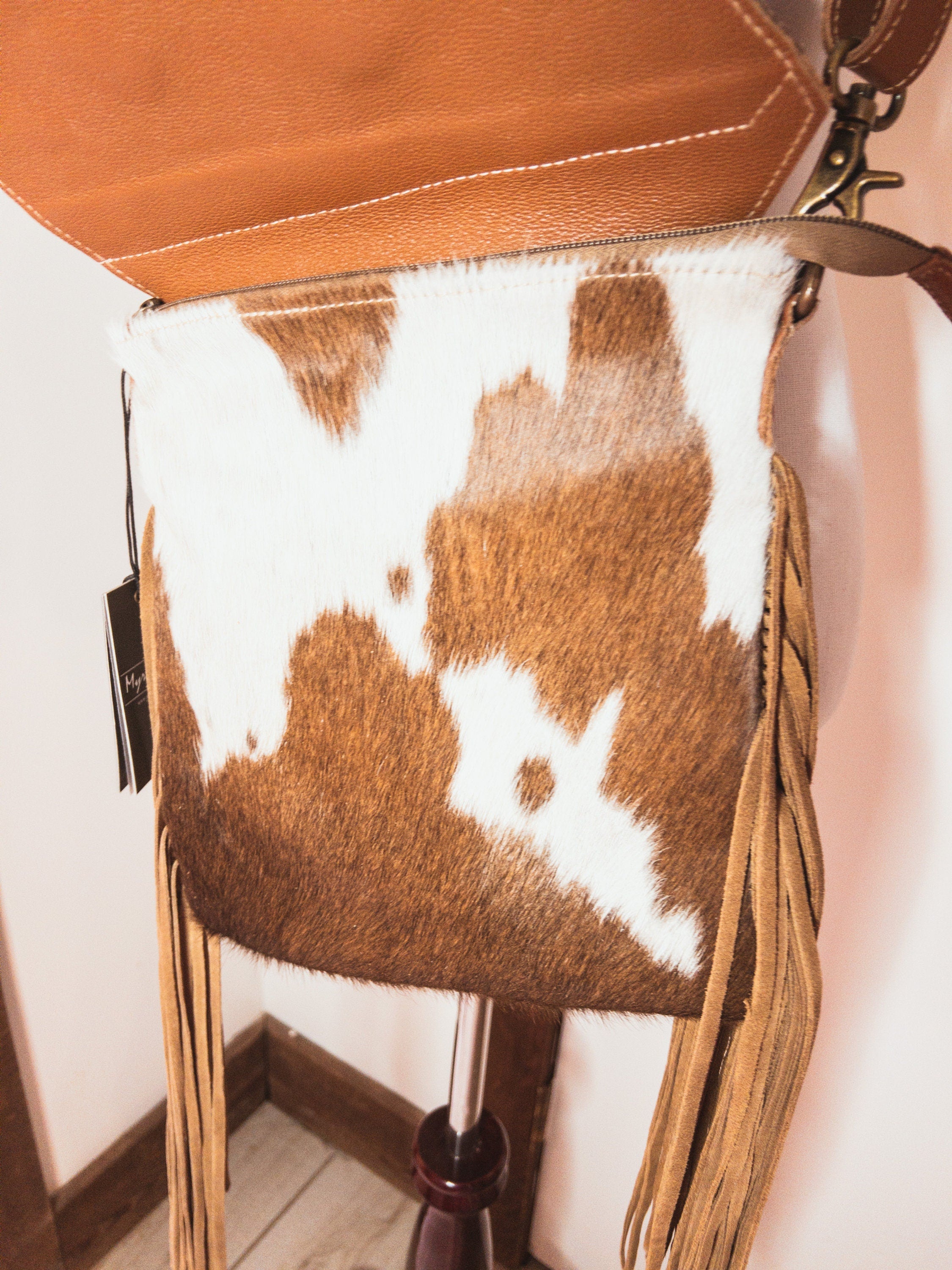 Custom Branded Tooled Leather Concealed Carry Cowhide Crossbody Purse Gifts for her Western Cowgirl Style