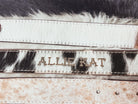 Custom Farm Brand Name/Initials/Monogram Cowhide Western Leather Belt with silver buckle and tip