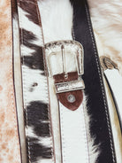 Custom Farm Brand Name/Initials/Monogram Cowhide Western Leather Belt with silver buckle and tip