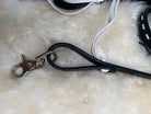 Leather Stitch Style continuous long Horse Reins Turquoise or White Stitch Horse Tack