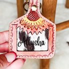 Key tag with mockup of customization