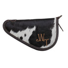 Custom Branded Cowhide Western Gun Pistol Case 15 inch Farm Brand Cow Brand Initials Personalized Gift Mens Ladies Gift Hunter