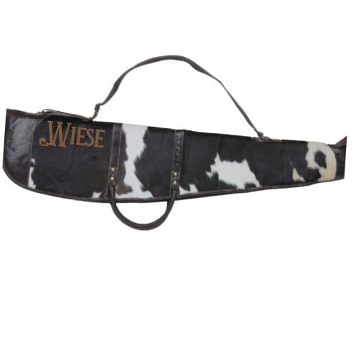 Custom Branded Cowhide Western Shotgun Rifle padded Case Farm Brand Cow Brand Initials Personalized Men’s Ladies Hunter Gift
