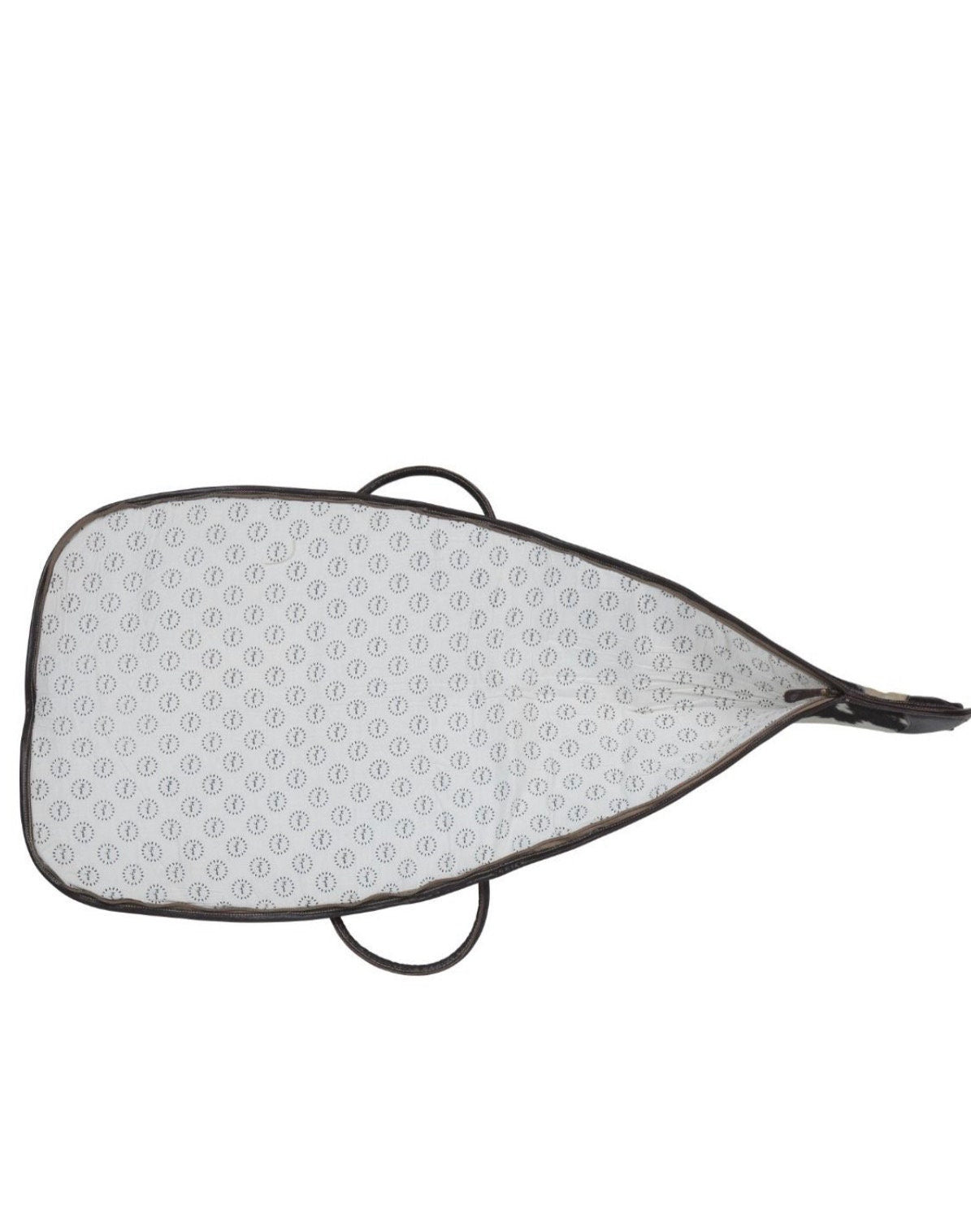 Custom Branded Distressed & Cowhide Leather Shotgun Rifle padded Case Farm Brand Cow Brand Initials Personalized Men’s Ladies Hunter Gift