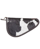 Custom Branded Cowhide Western Gun Pistol Case 11 inch Farm Brand Cow Brand Initials Personalized Hunter Men’s Ladies Gift