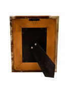 Custom Cowhide Photo Frame Farm Brand Wedding or Christmas Gift