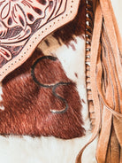 Custom Branded Tooled Leather Concealed Carry Cowhide Crossbody Purse Gifts for her Western Cowgirl Style