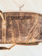 Concealed Carry Custom Branded Distressed Leather Crossbody Bum Bag Purse with your Initials Monogram Name Farm or Cow Brand