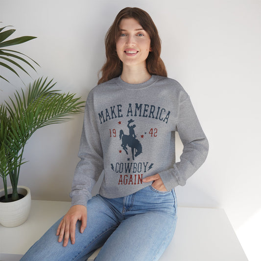 Make America Cowboy Again Unisex Heavy Blend™ Crewneck Sweatshirt