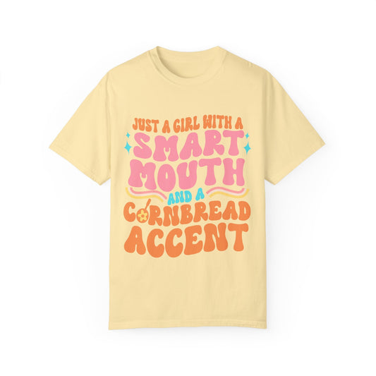 Cornbread Accent Country Sayings Unisex Garment-Dyed T-shirt