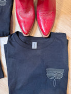 Boot Stitch Embroidered T-shirt, Cowboy Boot, Western T-shirt, Cowgirl Apparel