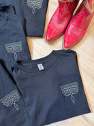 Boot Stitch Embroidered T-shirt, Cowboy Boot, Western T-shirt, Cowgirl Apparel