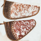 Custom Branded Cowhide Western Gun Pistol Case 11 inch or 15 inch Farm Brand Cow Brand Initials Personalized Gift Mens Ladies Gift Hunter