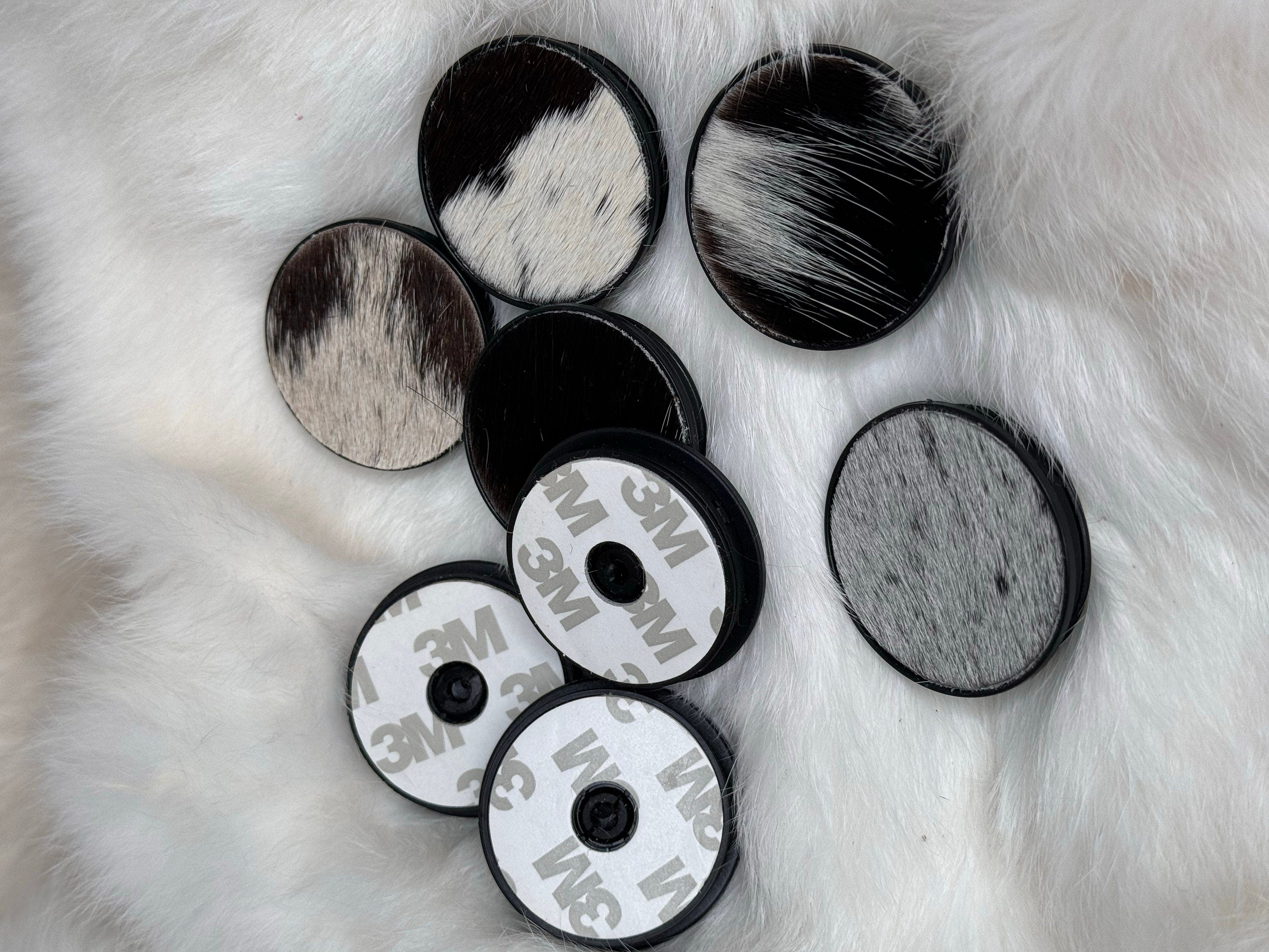 Brown & White Cow Hide Western Style Phone Grip Phone Stand, Cowboy, Cowgirl, Phone Accessories