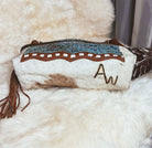 Custom Branded Cowhide Western Gun Pistol Case 11 inch or 15 inch Farm Brand Cow Brand Initials Personalized Gift Mens Ladies Gift Hunter