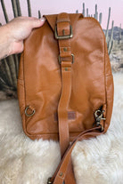 Custom Branded Aztec Cowhide Tooled Leather Sling Bag, Crossbody Bag, Small Purse, Farm Brand, Name, Initials, Personalized Gift