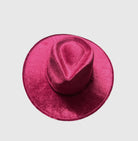 Velour Tear Drop Fedora Style Cowgirl Hat Cowboy Hat Blank for Hat Making or Decorating Pink, Green, Blue, Red, White or Burgundy