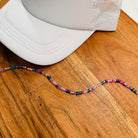 Purple Pink Blue Bead Trucker Hat Chain with Western Trucker Hat Chain Decorate Your Own Trucker Hat Baseball Hat
