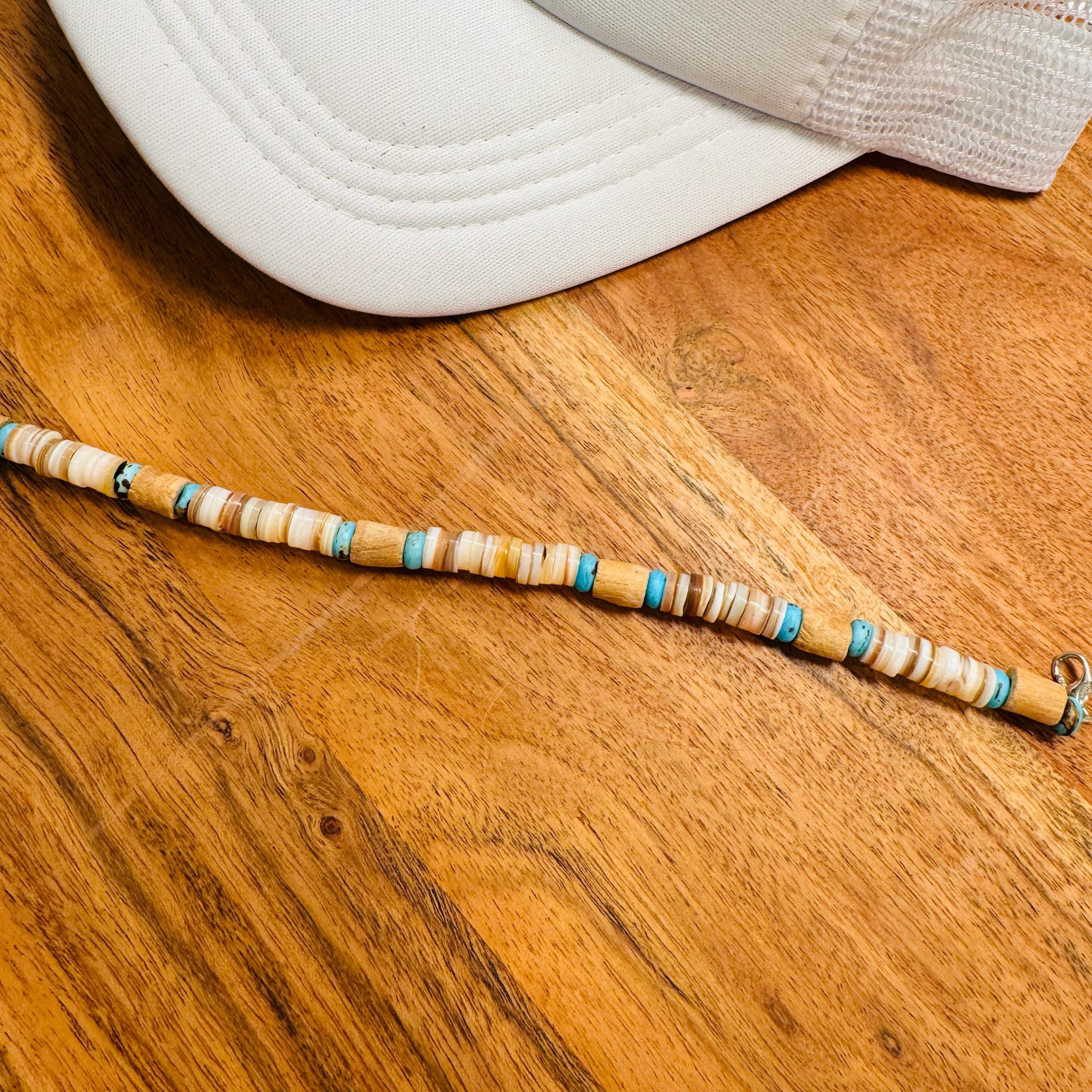 Natural Stone with Turquoise Trucker Hat Chain Western Trucker Hat Chain Decorate Your Own Trucker Hat Baseball Hat