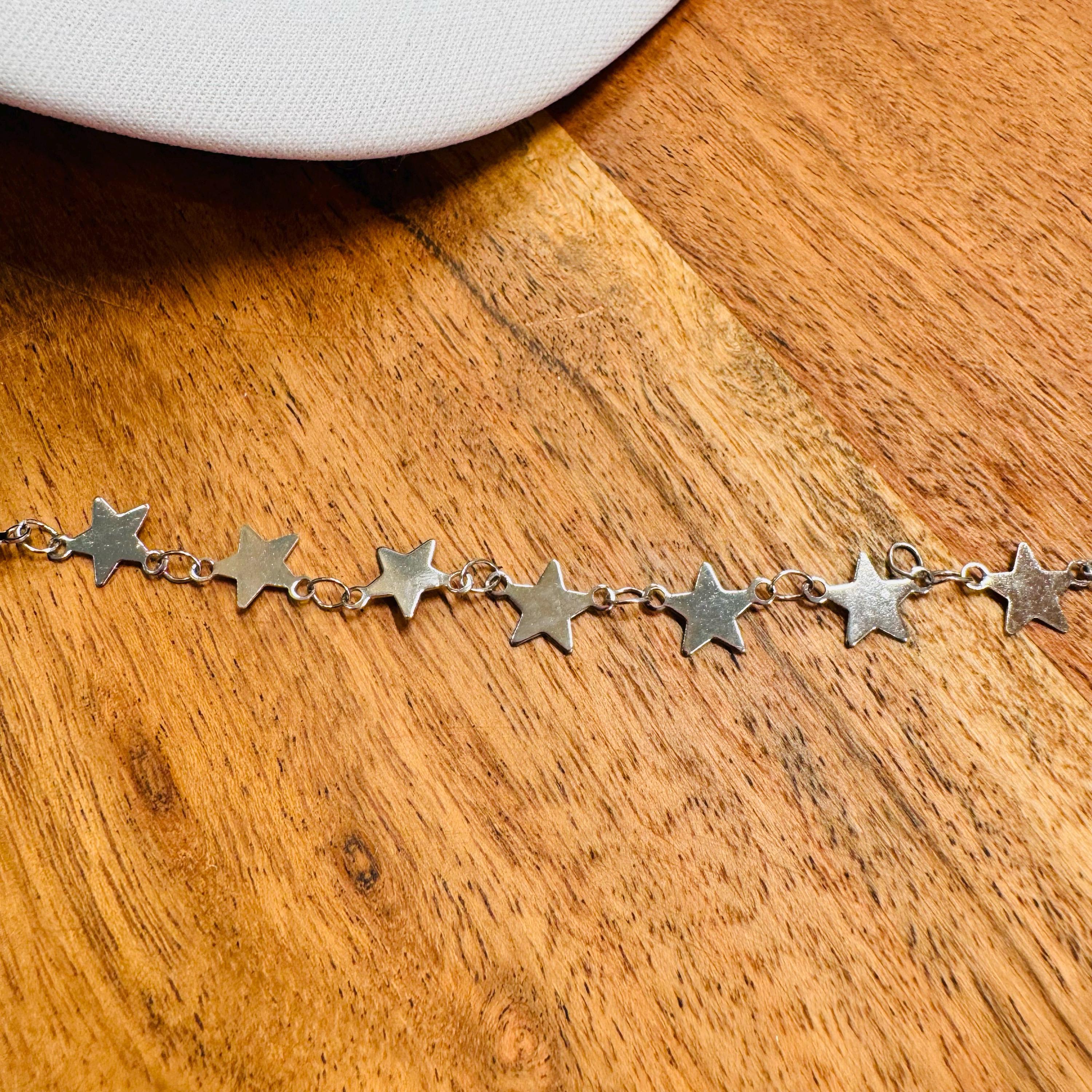 Silver Stars Chain Trucker Hat Chain Western Trucker Hat Chain Decorate Your Own Trucker Hat