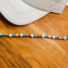 Turquoise Stones & Dice Trucker Hat Chain Western Trucker Hat Chain Decorate Your Own Trucker Hat Baseball Hat