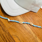 Turquoise Beads and Shells Trucker Hat Chain Western Trucker Hat Chain Decorate Your Own Trucker Hat Baseball Hat Beach Hat Chain