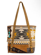 Coyote Bluff Concealed Carry Backpack, Aztec Pattern with turquoise and poncho accents, Gifts for Her