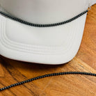 Black Silver Pearl Hat Chain Trucker Hat Chain Western Trucker Hat Chain Decorate Your Own Trucker Hat Baseball Hat