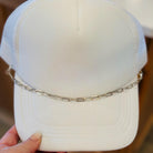 Silver Paperclip Hat Trucker Hat Chain Western Trucker Hat Chain Decorate Your Own Trucker Hat