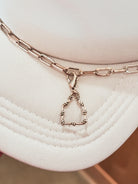 Silver Barbed Wire Cow Tag Hat Chain Charm Western Trucker Hat, Chain Decorate Your Own Trucker Hat