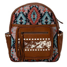 Free Spirit Aztec & Cowhide Concealed Carry Backpack, Custom Branded with your Name, Initials, Monogram, Farm Logo, or Cattle Brand