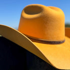 Western Cattleman style Wool Hat in Mustard Cowboy Hat Cowgirl Hat