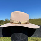 Western Fedora Style shaped Brim Felt Hat in Buckskin Ivory Silverbelly White Beige Cowgirl Hat Hat Blank
