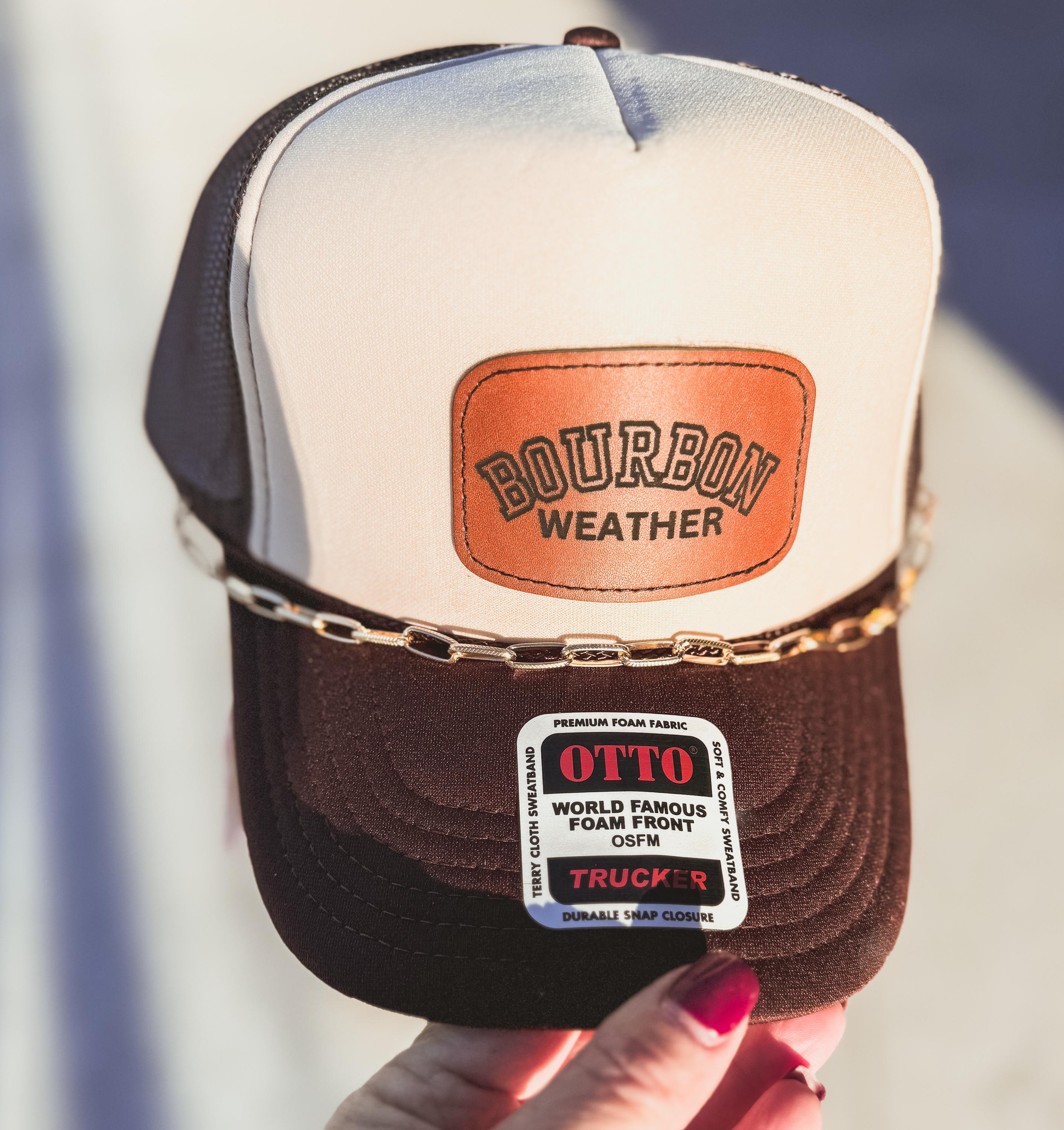 Bourbon Weather PNG SVG PDF File for Engraving, Direct to Film, Sublimation Leather Patch Hats