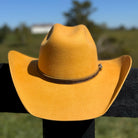 Western Cattleman style Wool Hat in Mustard Cowboy Hat Cowgirl Hat