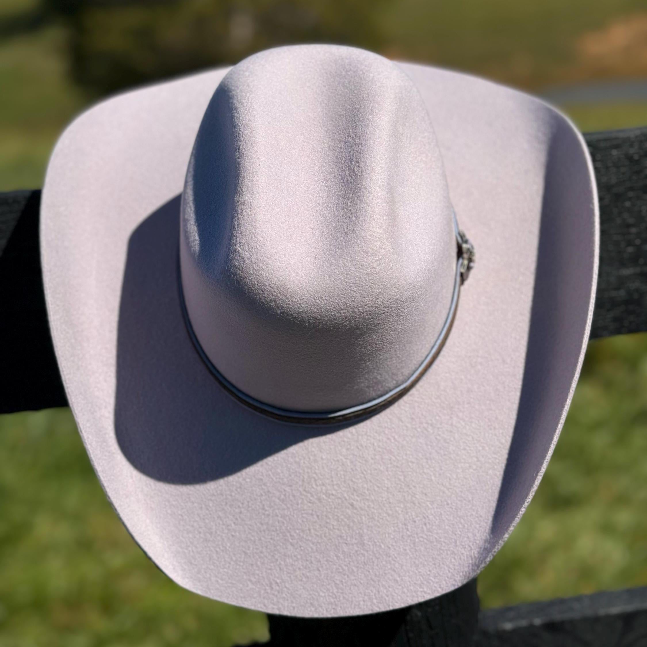 Western Cattleman style Wool Hat in Purple Lavender Cowboy Hat Cowgirl Hat